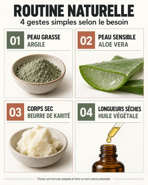 Soins naturels : ingrédients adaptés aux différents besoins de la peau, du corps et des cheveux