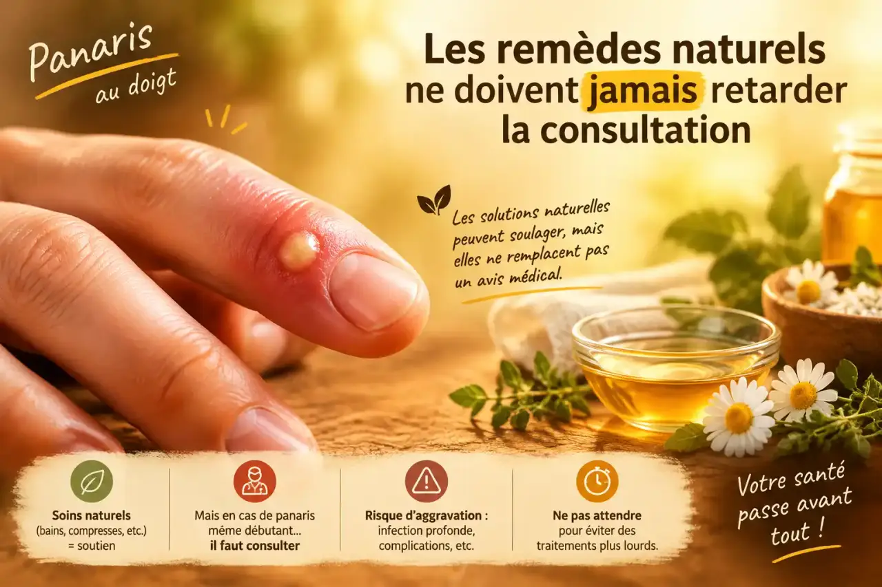 Panaris au doigt : les remèdes naturels ne doivent jamais retarder la consultation